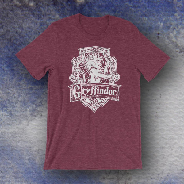 Harry Potter Inspired Printed T-Shirt Draw Line The Gryffindor – Screen Apparel